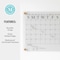Martha Stewart Grayson Acrylic Dry Erase Wall Calendar w/Dry Erase Marker and Mntng Hrdwr, 14in. Sq, Clr w/Blk Prnt BR-AC-3636-BK-CLRBK-MS - alternate 9